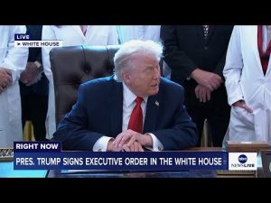Read more about the article LIVE: President Trump signs executive order in the White House