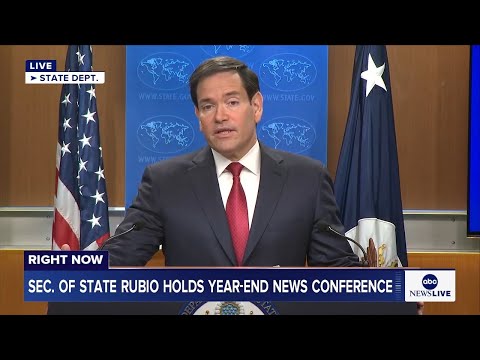 Read more about the article LIVE: Sec. Rubio holds year-end news conference at State Department
