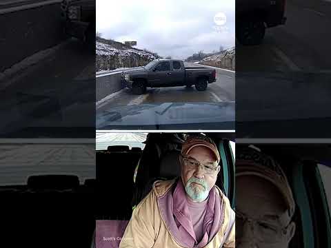 You are currently viewing Alert driver avoids collision after pickup truck loses control