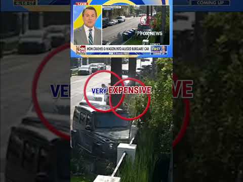 Read more about the article WATCH: Mom crashes car into alleged burglary getaway vehicle #foxnews #news #shorts #california