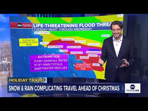 Read more about the article Christmas week weather forecast: California braces for life-threatening flooding