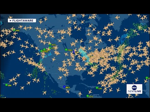 Read more about the article Holiday air traffic over the U.S.: LIVE FLIGHTAWARE TRACKER