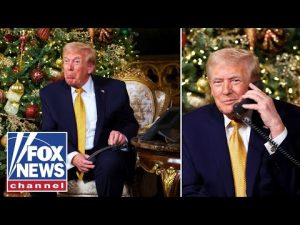 Read more about the article MUST-WATCH: Trump take calls from children tracking Santa