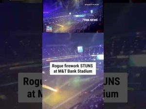 Read more about the article FIREWORK FIASCO: Rogue firework shoots onto the field of Ravens-Patriots game #shorts #nfl #viral