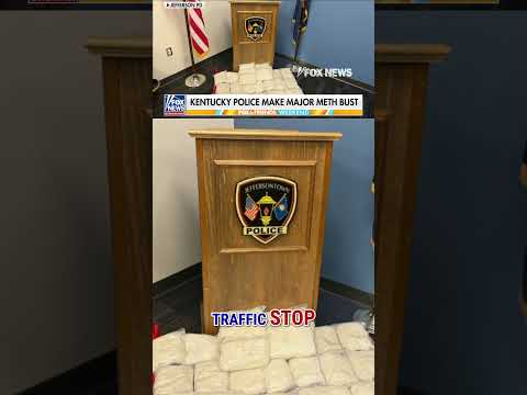 You are currently viewing Kentucky police seize 55 POUNDS of gift-wrapped meth #short