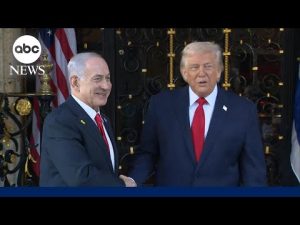 Read more about the article President Trump and PM Netanyahu take questions ahead of high-stakes meeting