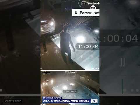 You are currently viewing Car goes flying over backyard wall, lands on pool house roof in Nevada