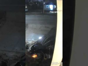 Read more about the article CHRISTMAS CRASH: Surveillance video shows sedan crashing into a home #foxnews #news #us