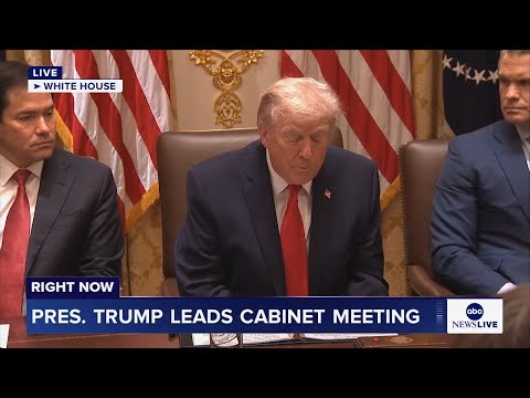 You are currently viewing LIVE: President Trump leads Cabinet meeting in the White House