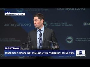 Read more about the article LIVE: Minneapolis Mayor Frey delivers remarks at U.S. Conference of Mayors