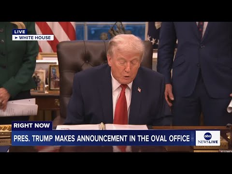 You are currently viewing LIVE: President Trump makes announcement in the Oval Office