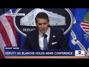 Read more about the article Deputy AG Blanche holds news conference: LIVE