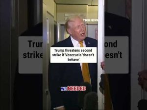 Read more about the article Trump threatens SECOND STRIKE if Venezuela ‘doesn’t behave’ #shorts #us #Maduro #foxnews #Venezuela