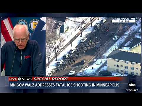 You are currently viewing Minnesota Gov. Tim Walz addresss the fatal ICE-involved shooting in Minneapolis