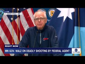 Read more about the article LIVE: Minnesota Governor Walz holds news conference on deadly shooting by federal agent