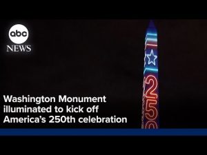 Read more about the article Washington Monument light show kicks off America’s 250th celebration