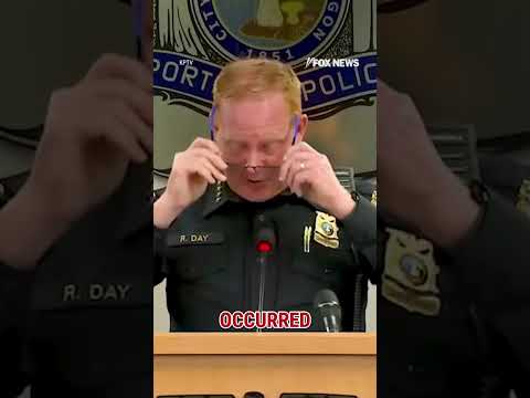 You are currently viewing Portland Police chief wipes away tears while sharing information about shooting #shorts #foxnews