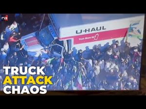 Read more about the article BREAKING: Truck PLOWS Into Iranian Protesters in Los Angeles – What the Crowd Did Next Is…