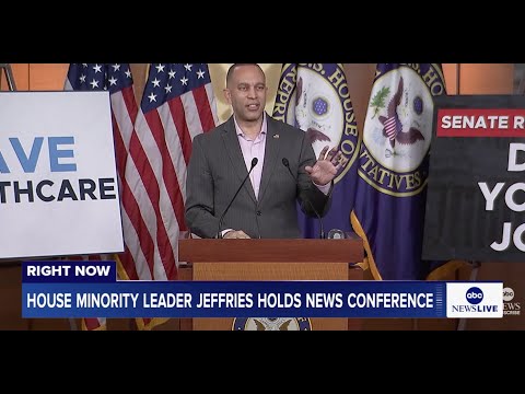 Read more about the article House Minority Leader Jeffries holds a news conference: LIVE