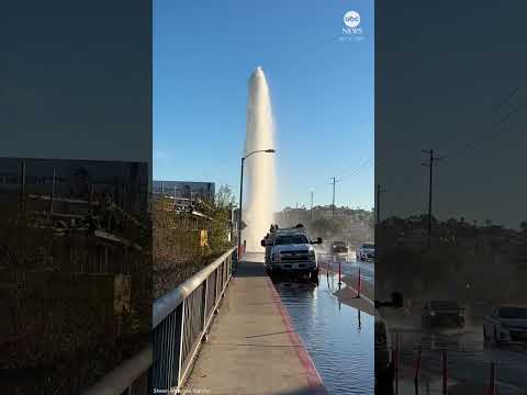 Read more about the article Burst water main creates ‘geyser’ in San Diego