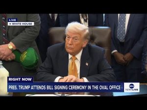 Read more about the article LIVE: President Trump attends bill signing ceremony in the Oval Office