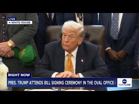You are currently viewing LIVE: President Trump attends bill signing ceremony in the Oval Office