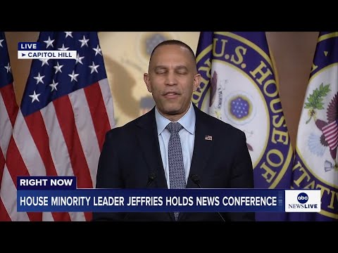 You are currently viewing LIVE: House Minority Leader Jeffries holds news conference