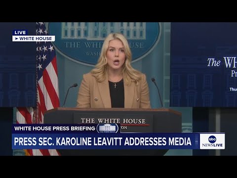 You are currently viewing LIVE: White House press briefing
