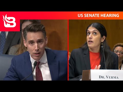 Read more about the article VIRAL MOMENT: Woke “Doctor” IMPLODES when asked ‘Can MEN Get Pregnant?’ by Senator Hawley