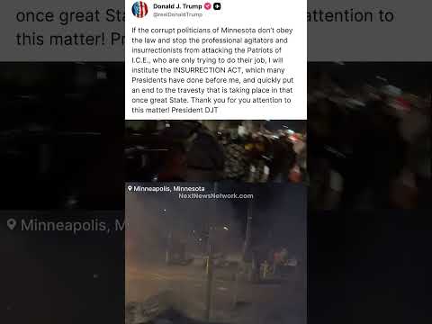 You are currently viewing Trump Responds To Civil War Concerns in Minnesota With This