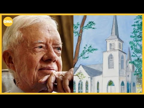 You are currently viewing Jimmy Carter’s paintings are up for sale for $6,000 to $8,000