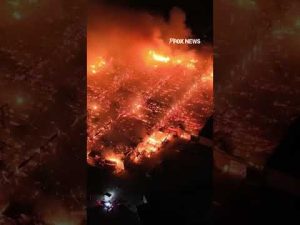 Read more about the article Drone captures MASSIVE BLAZE at Virginia timber plant