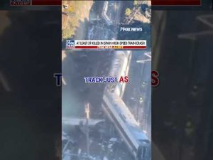 Read more about the article Dozens killed in Spain after MASSIVE train derailment #foxnews #news #shorts