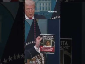 Read more about the article WATCH: Trump displays mugshots of criminal illegal aliens arrested #trump #shorts #donaldtrump
