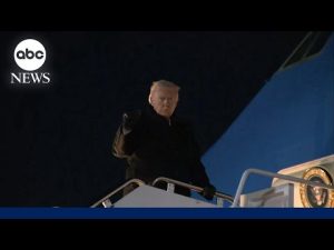 Read more about the article Air Force One turns around amid trip to Davos after ‘minor electrical issue’