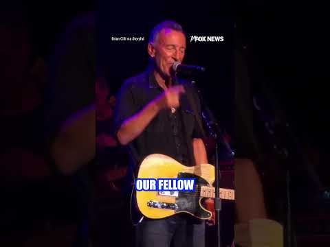 You are currently viewing Bruce Springsteen UNLOADS on ICE on stage #shorts #us #news #foxnews #brucespringsteen