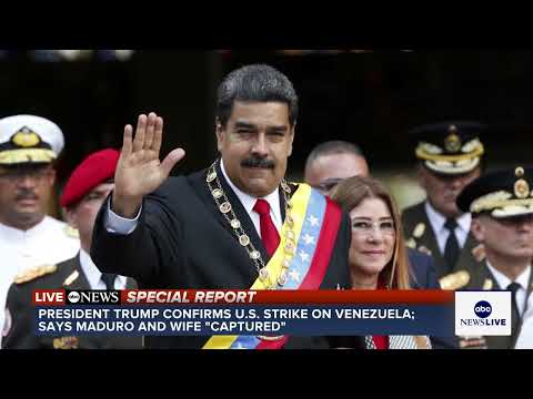You are currently viewing Trump confirms U.S. strike on Venezuela; says Maduro and wife “captured”