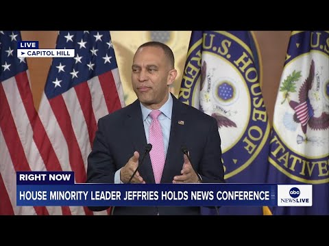 You are currently viewing LIVE: House Minority Leader Jeffries holds news conference