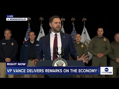 You are currently viewing LIVE: Vice President Vance delivers remarks in Minneapolis on the economy