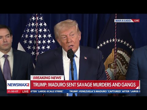 You are currently viewing LIVE: President Trump details capture of Venezuela President Nicolas Maduro | NEWSMAX2