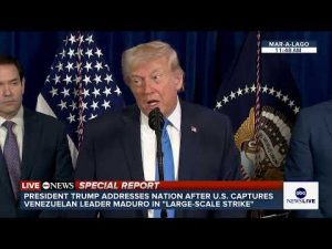 Read more about the article President Trump calls Venezuelan President Maduro an “illegitimate dictator”