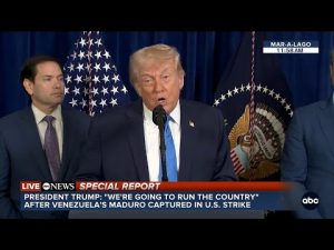 Read more about the article LIVE: Trump says U.S. will “run” Venezuela after Maduro capture