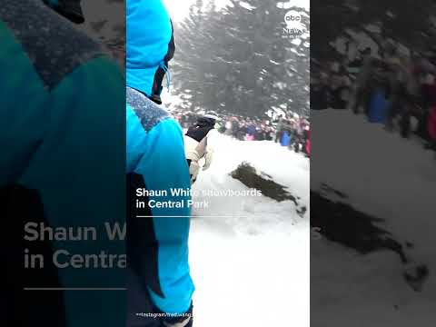 You are currently viewing Shaun White snowboards in Central Park