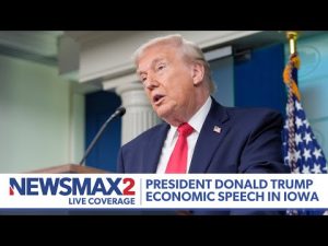 Read more about the article LIVE: President Donald Trump delivers economic speech in Iowa | NEWSMAX2