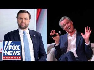 Read more about the article ‘SO PREDICATABLE’: Newsom is ‘SCARED’ of Vance, ‘Ruthless’ podcast co-hosts says