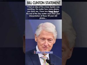 Read more about the article Bill Clinton tells lawmakers ‘I SAW NOTHING’ in Epstein probe #shorts