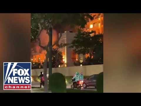 You are currently viewing DETAILS: Fiery explosion at Dubai hotel after Iranian missile strike