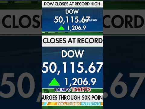 You are currently viewing Trump makes MAJOR prediction as DOW surges to record high #shorts #us #news #dow #markets
