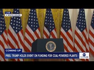 Read more about the article COMING UP: President Trump takes part in event announcing funding for coal-powered plants