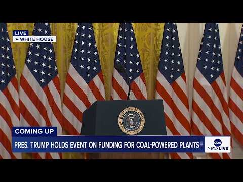 You are currently viewing COMING UP: President Trump takes part in event announcing funding for coal-powered plants